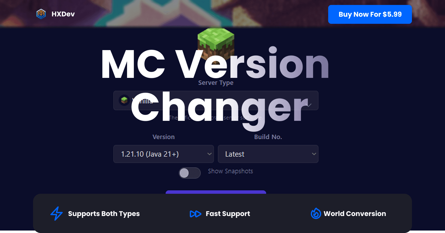 Advance MC Version Changer
