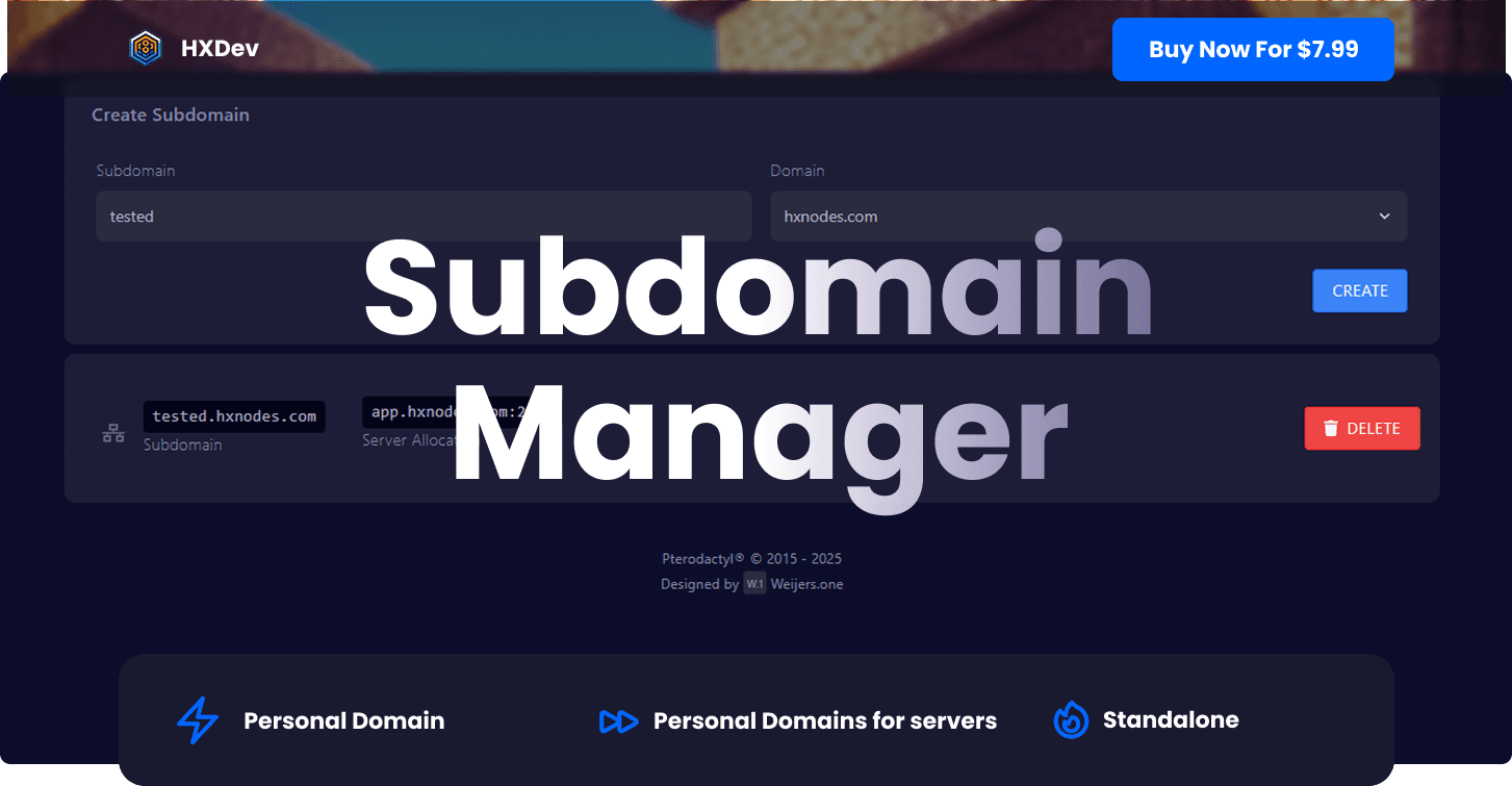 SubDomain Manager